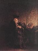 REMBRANDT Harmenszoon van Rijn Self-portrait as a Young Man Sweden oil painting artist